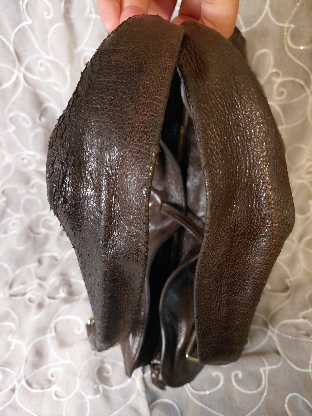 Celine Bittersweet Brown Leather Hobo with Decorative Charm - Picture 9 of 11